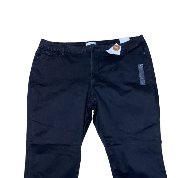 Lane Bryant Super Stretch Signature Fit Skinny Black Mid Rise Jeans Plus Size 28 - Picture 6 of 16